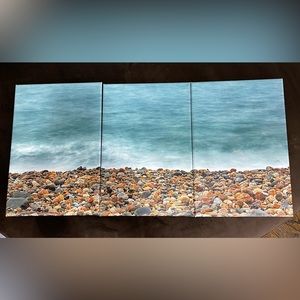 Beach scene trio prints